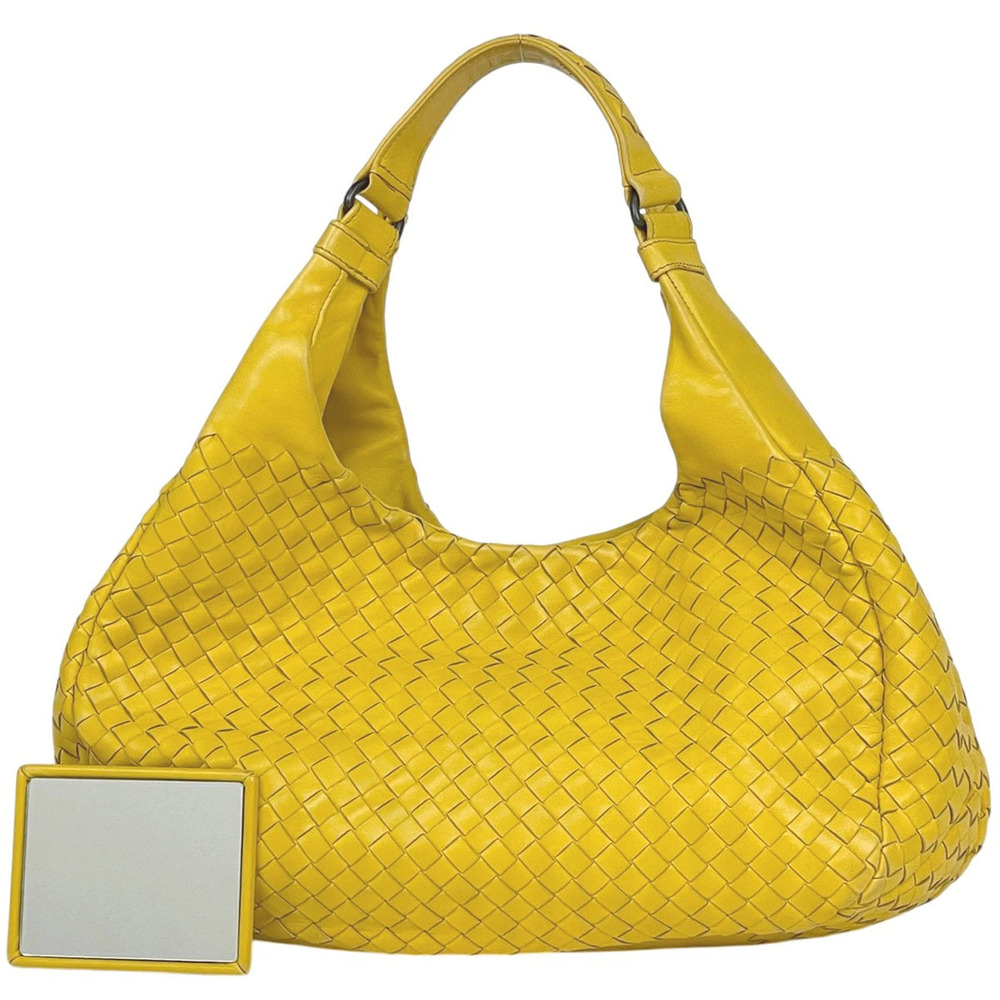 Bottega Veneta Intrecciato Handbag Leather Yellow